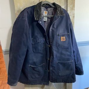 RARE 1990s Carhartt Aztec lining button up coat